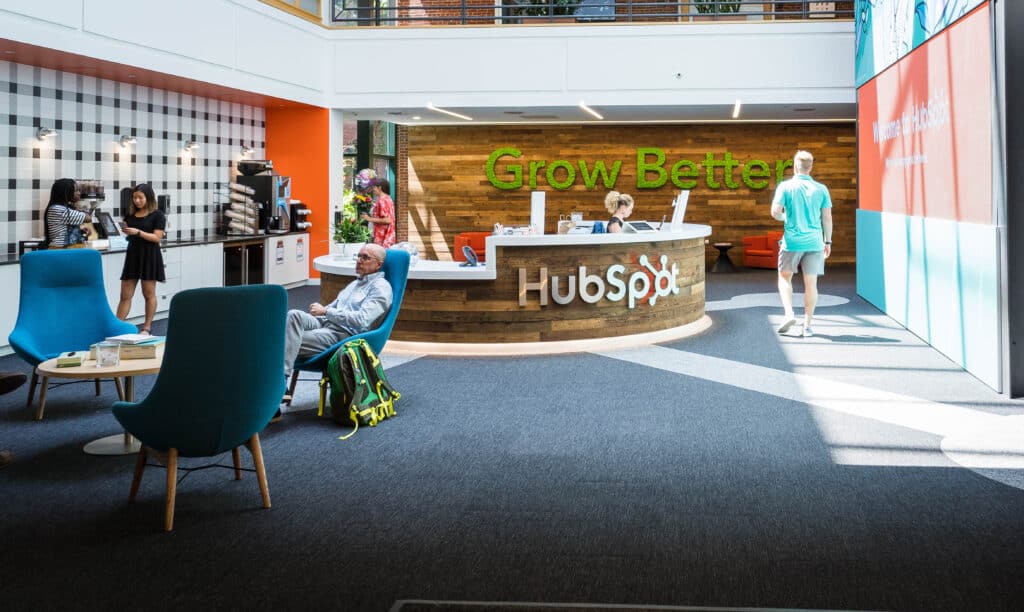 HubSpot reception interior design