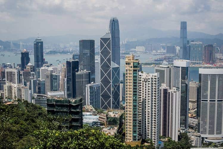 Hong kong skyscraper building