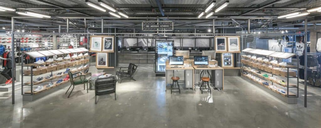 adidas store interior