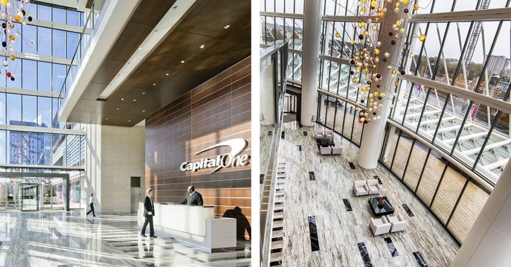 Capital One reception interior