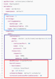 YAML example