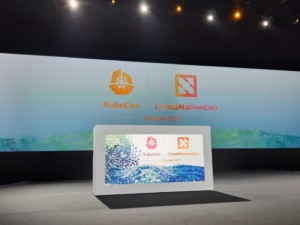 KubeCon + CloudNativeCon Europe 2020 stage