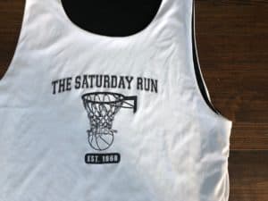 The saturday run basketball jersey
