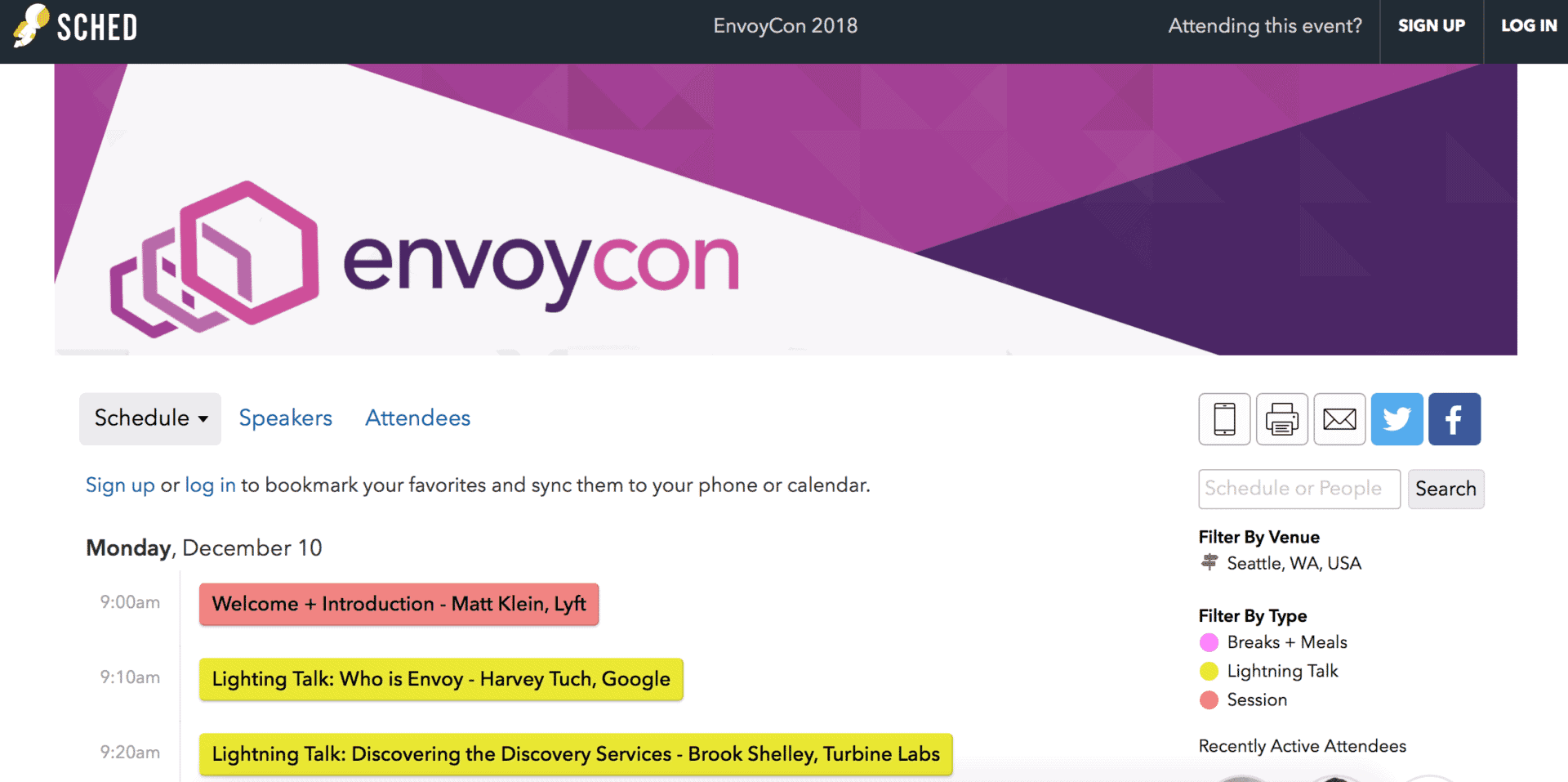 EnvoyCon schedule