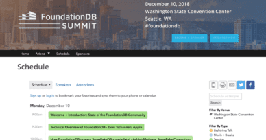 FoundationDB summit program announced