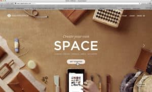 Screenshot of Squarespace website welcome page