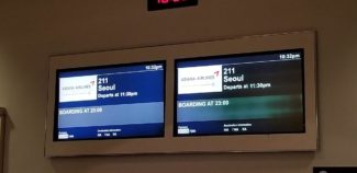 Flight to Seoul boarding information