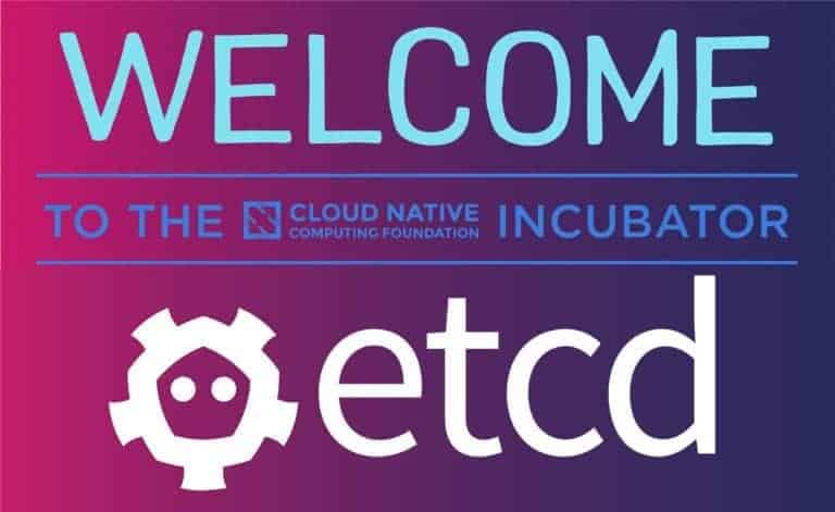 CNCF welcome etcd to the CNCF incubator banner