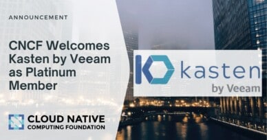 Cloud Native Computing Foundation Welcomes Kasten by Veeam as Platinum Member