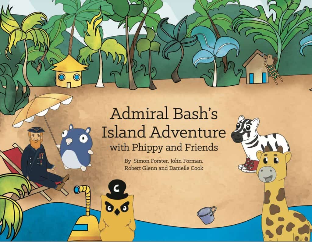 Admiral Bash's Island Adventure with Phippy and Friends Book Cover