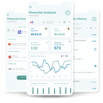 FinLeap financial anaylsis screen on iPhone