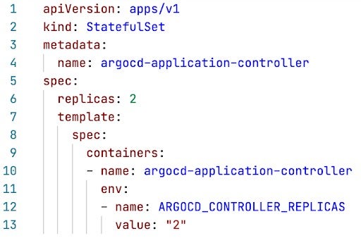 Argo CD controller code example