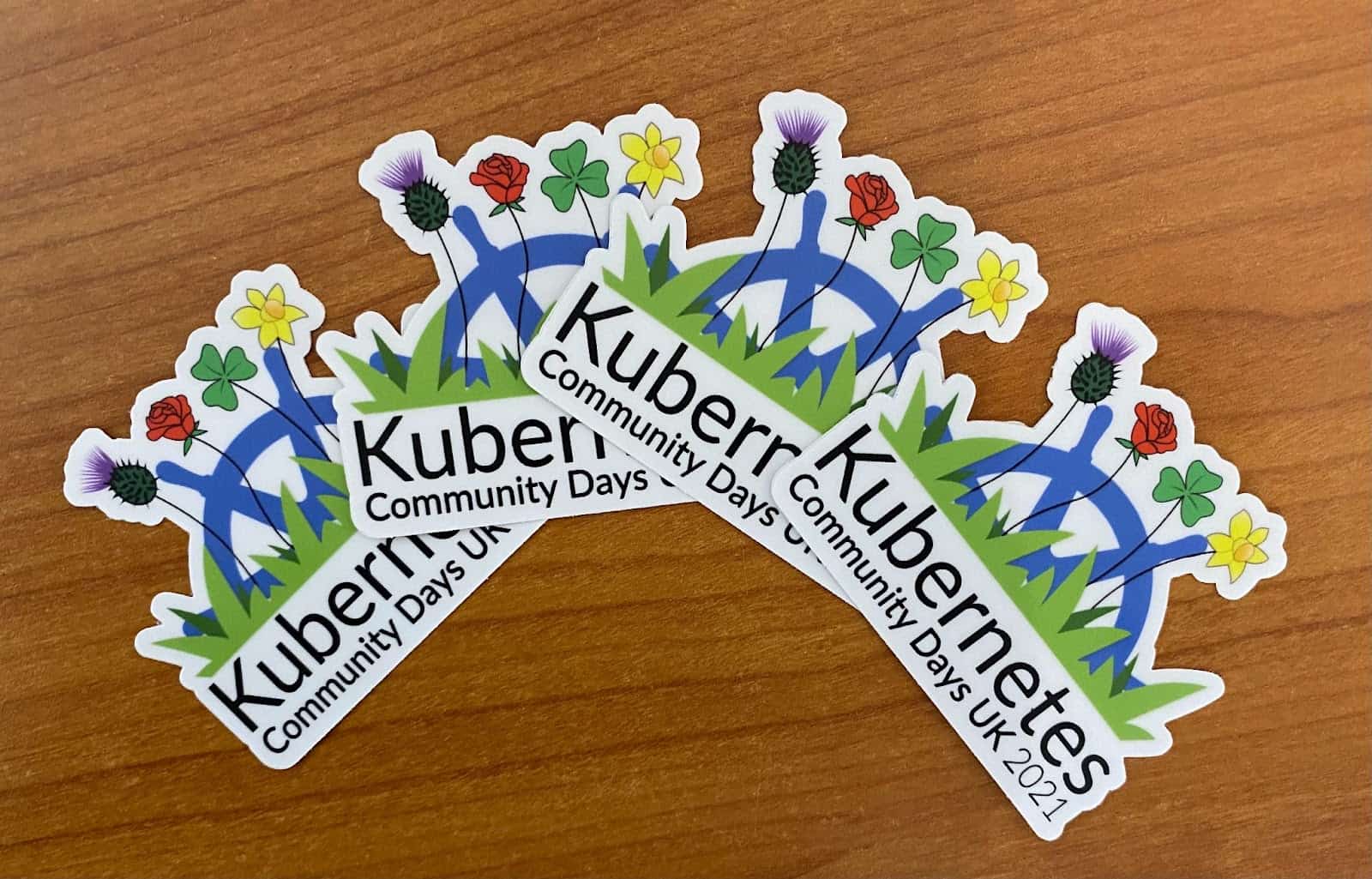 Kubernetes Community Days UK 2021 stickers
