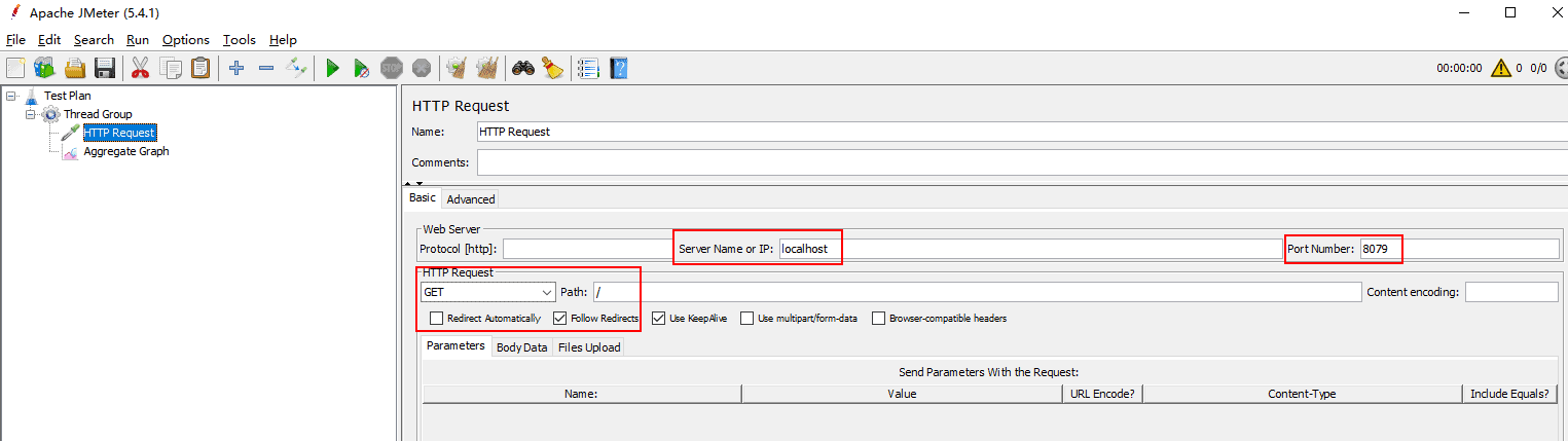 Screenshot of Apache JMeter to show readers how to configure Apache JMeter before starting a chaos experiment. 