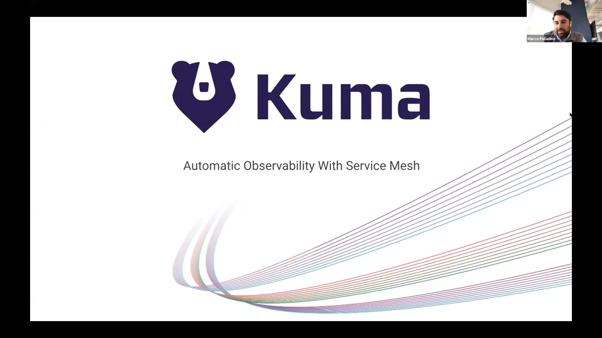 Screenshot of Video presentation of Kuma - Automatic Observability with Service Mesh