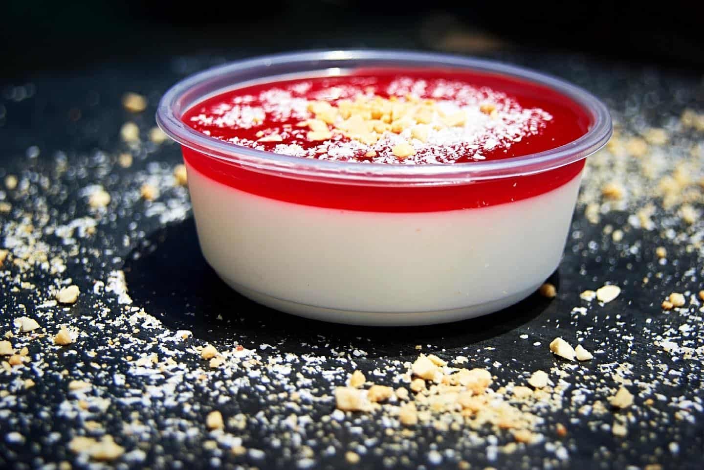 Milk pudding dessert