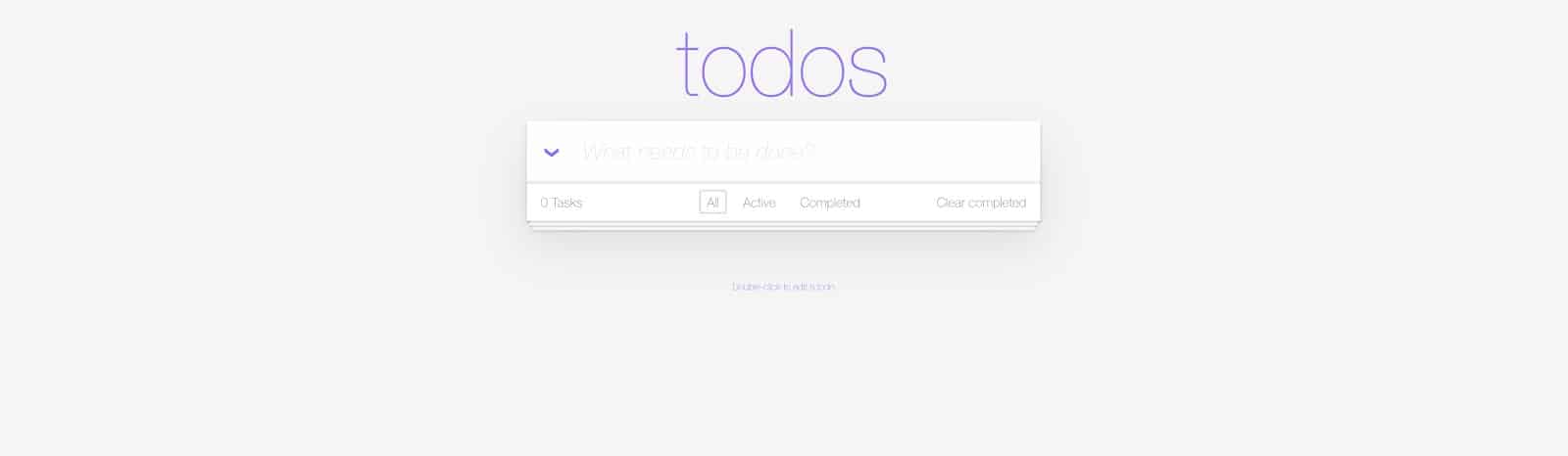 Screenshot showing todos page