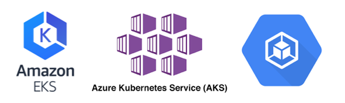 Amazon EKS, Azure Kubernetes Service (AKS), Google GKE