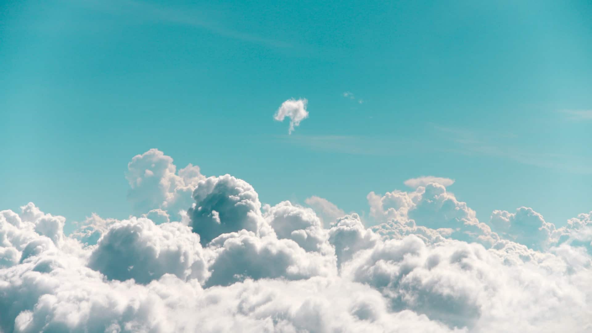 picture of clouds in blue sky