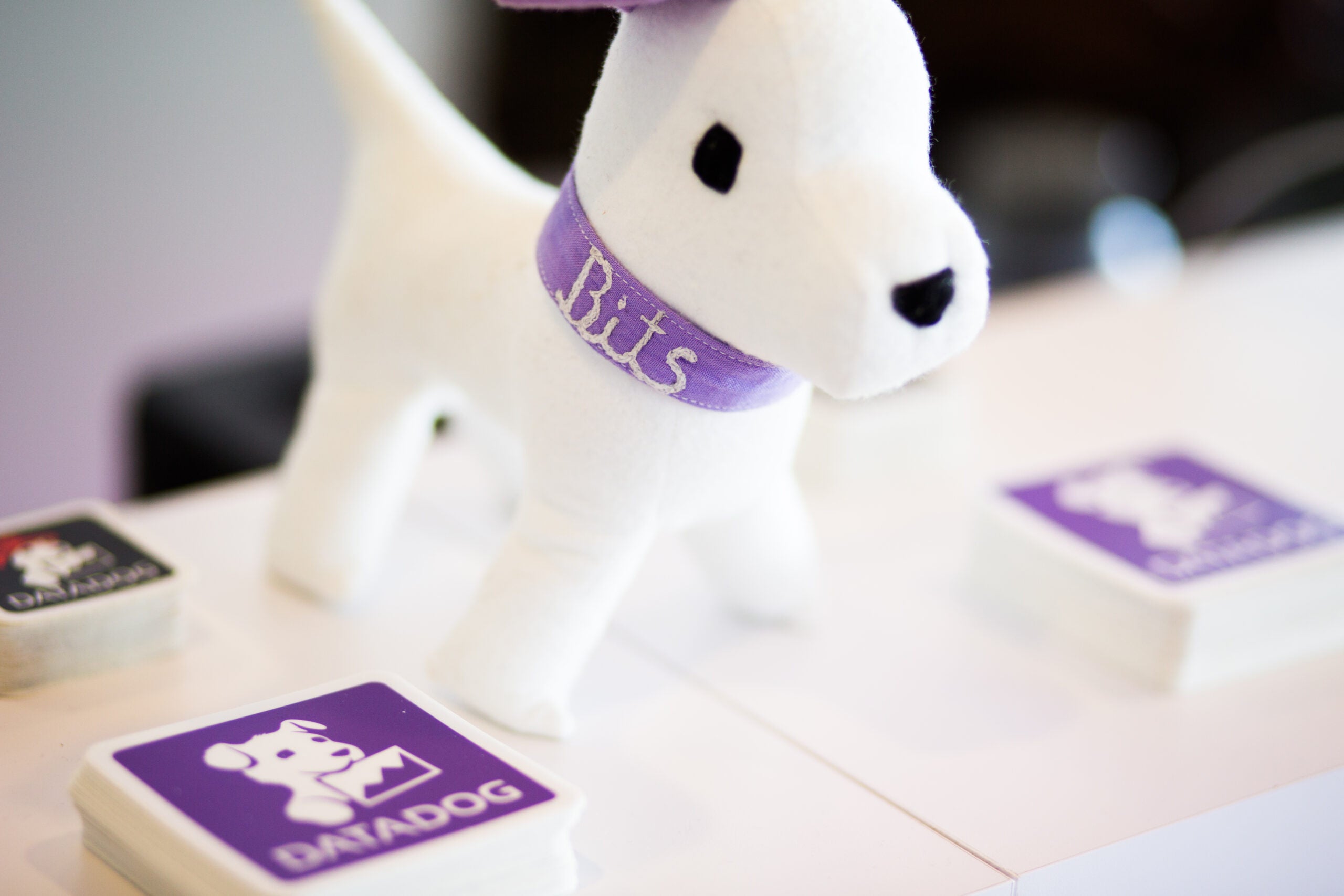 Bits the datadog plush logo