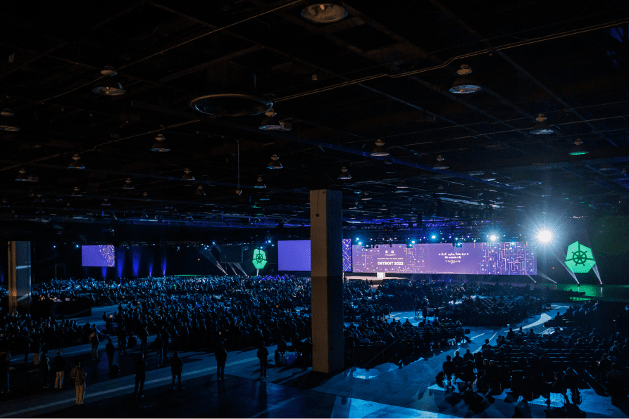 KubeCon + CloudNativeCon NorthAmerica 2022 event hall