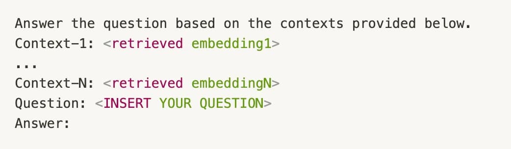 Embedding example