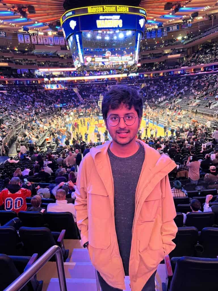 Photo of Kunal Kushwaha at a basketball game