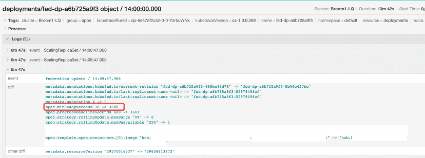 Screenshot showing Kelemetry debugging