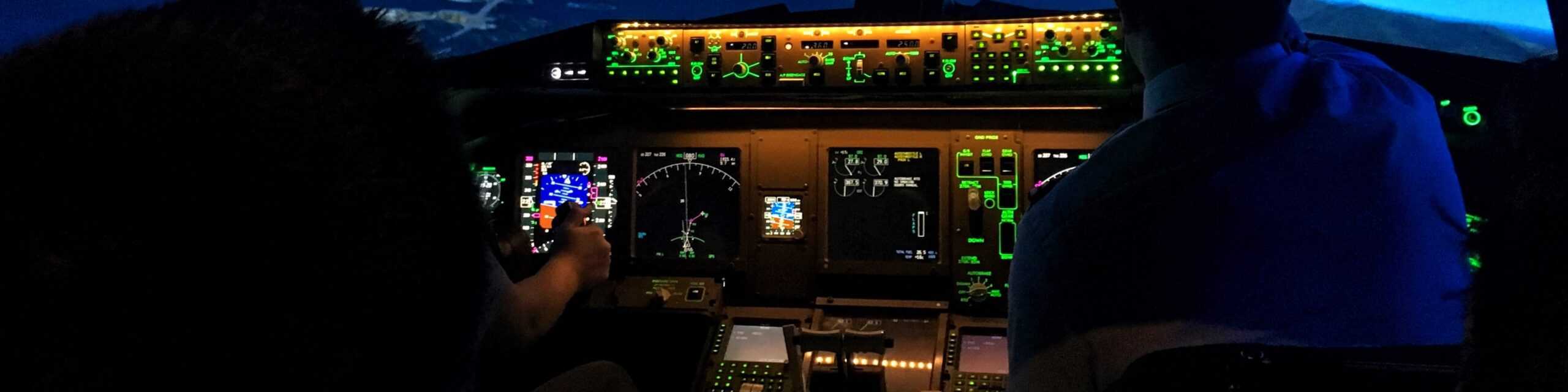 Airliner cockpit