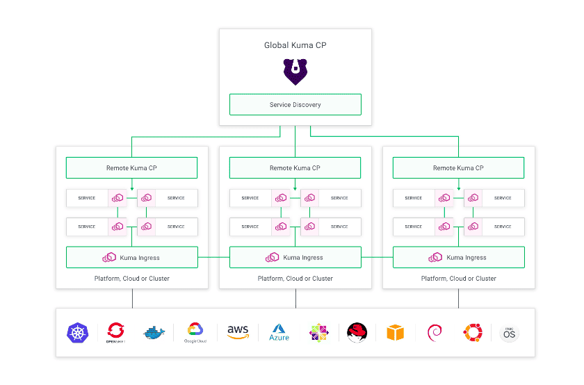 Flow chart showing Kuma overview