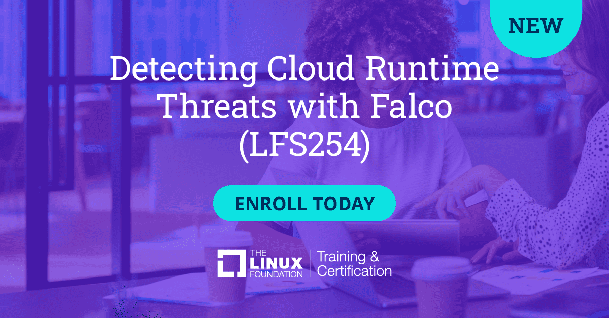 Falco course regarding "Detecting Cloud Runtime Threats with Falco) banner