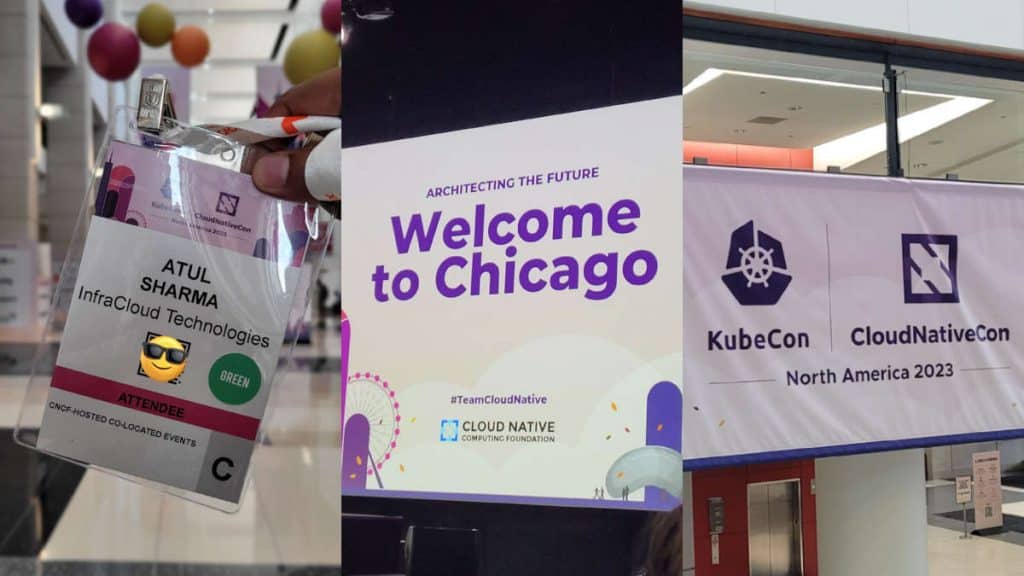 image of KubeCon banners