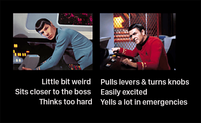 Star Trek Meme from '10+ Deploys per Day: Dev and Ops Cooperation at Flickr' talk