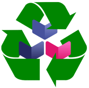 CNB logo with recycling