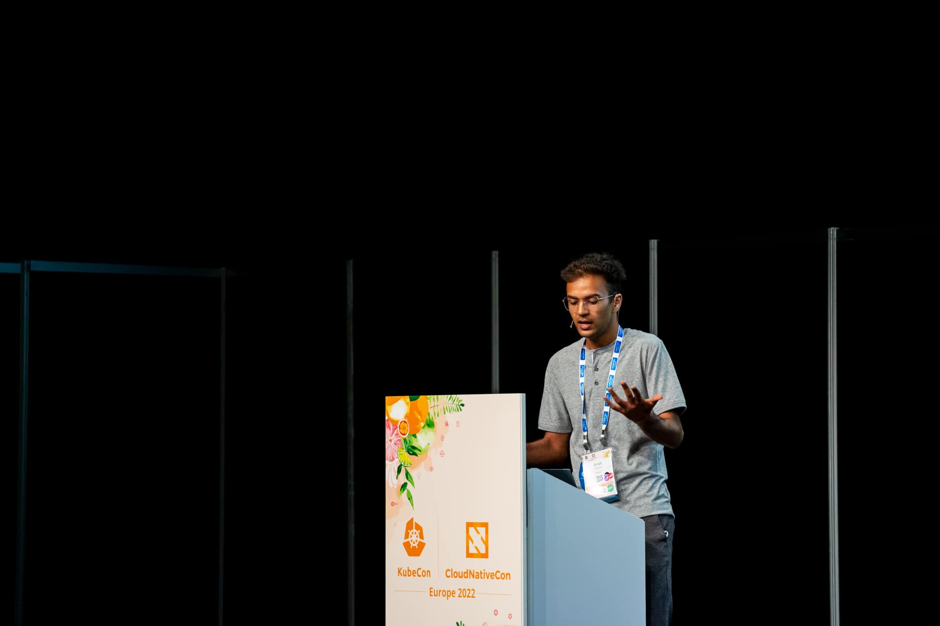 Ash Sharma's first talk on KubeCon + CloudNativeCon Europe 2022