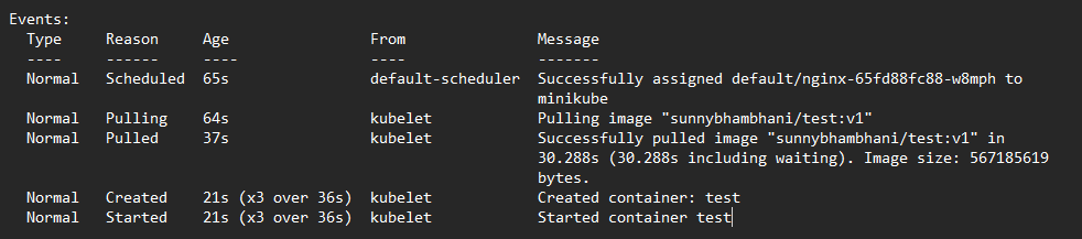 Code example