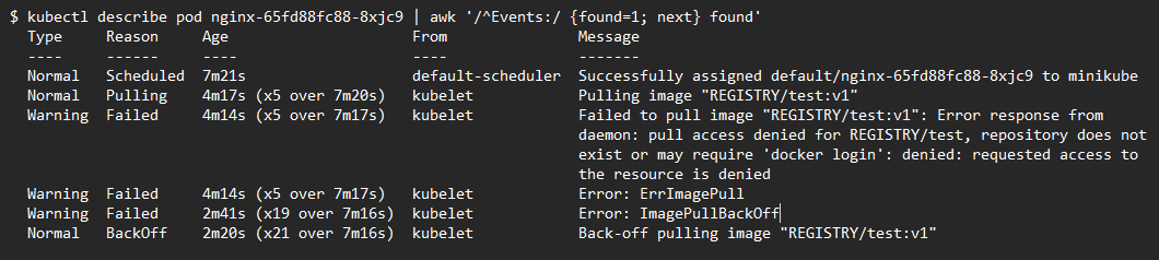 Code example