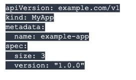 image of instance of “MyApp,” which represent your app configuration
