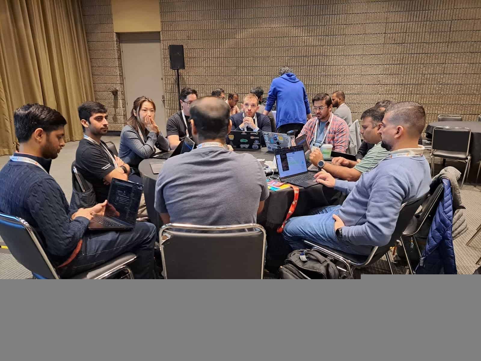 Group discussions at ContribFest