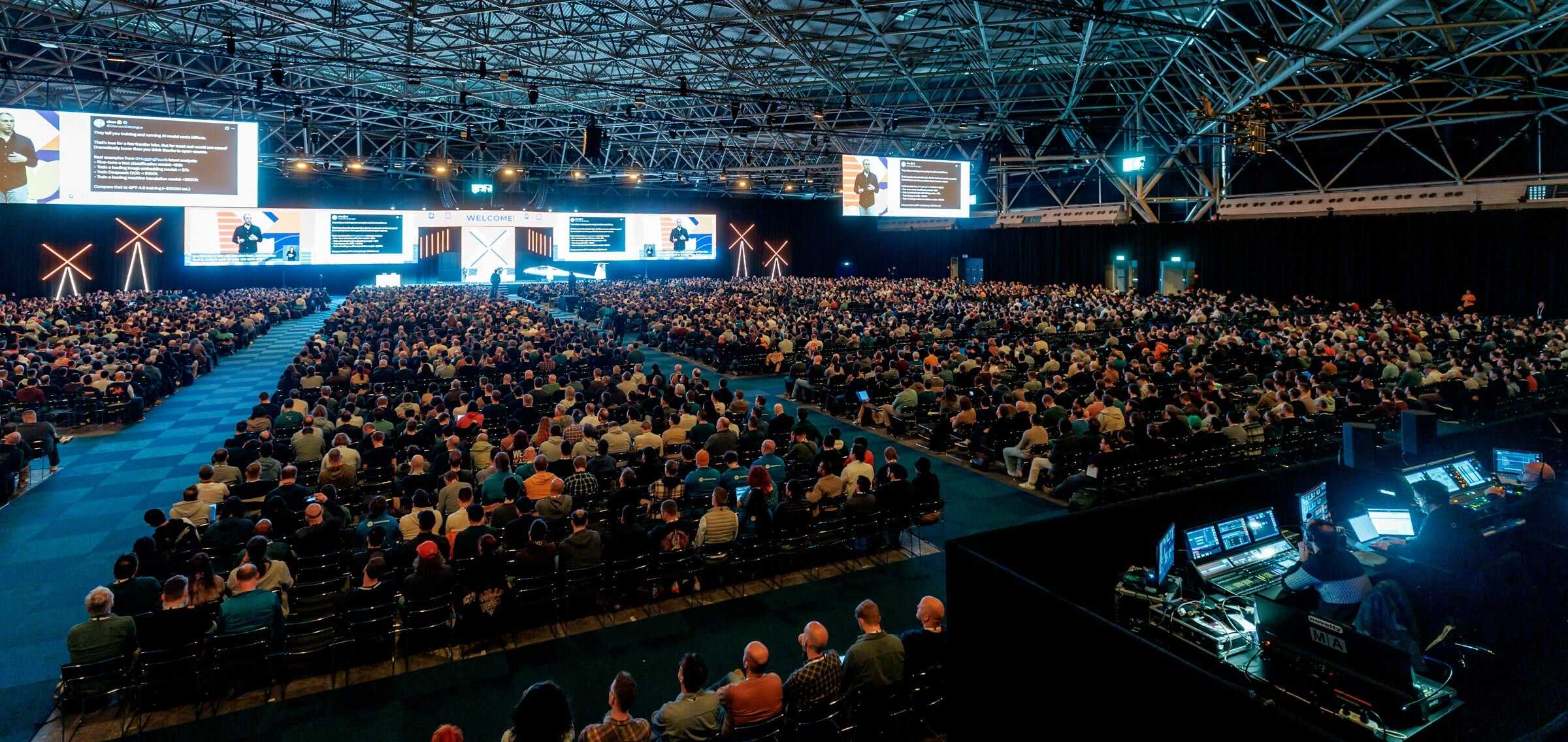 Keynote room arial view at KubeCon EU 2026
