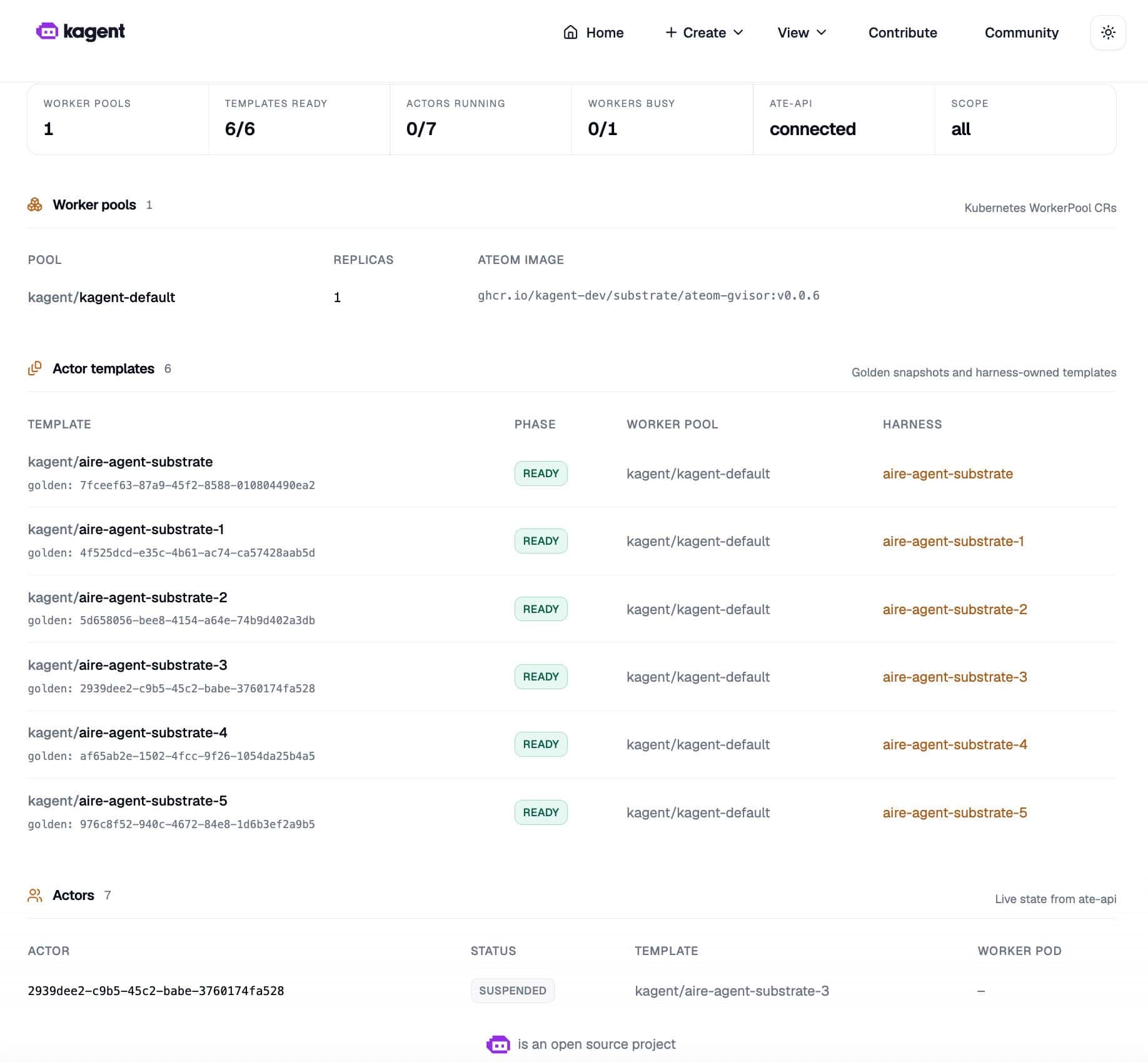 kagent dashboard graphic