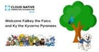 Welcome Falkey the Falco and Ky the Kyverno Pyrenees